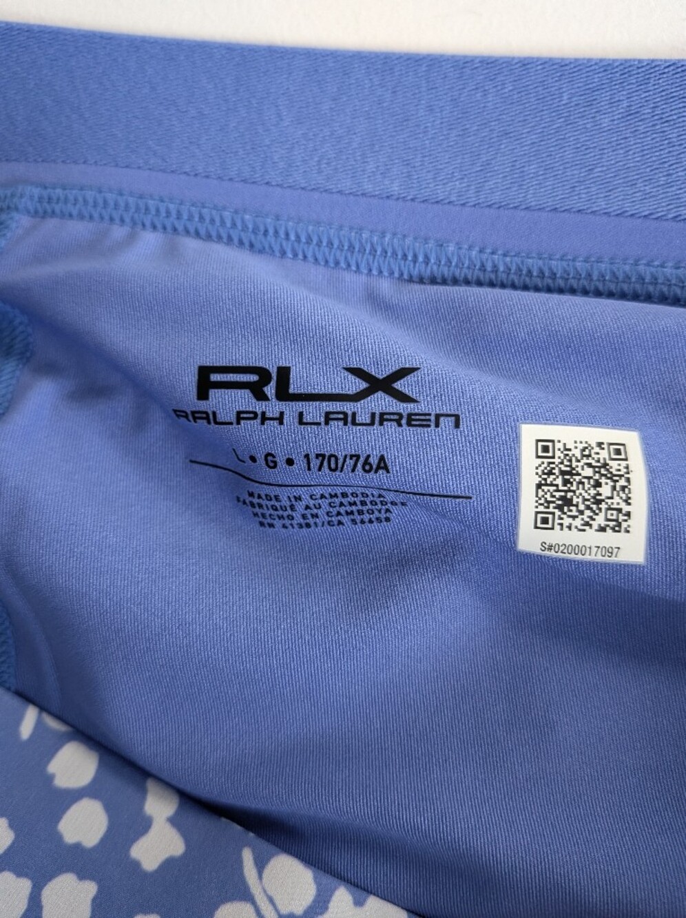 NWT RALPH LAUREN RLX blue White skirt short skort golf tennis Pickleball Sz L - Picture 12 of 16